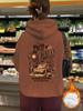Sudadera de mujer transfronteriza de otoño e invierno con bolsillo tipo canguro y capucha de manga larga con forro polar grueso con estampado ZACH BRYAN