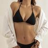 Cadena de cintura con cuello hueco, estilo playero, estilo europeo y americano, con cuentas redondas sexys, para mujer