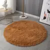 Tapete Redondo de Lã de Seda para Sala de Estar, Sofá, Estudo, Quarto de Menina, Tapete de Cabeceira, Cesto Suspenso Estilo Ins, Cadeira Giratória, Tapete de Chão Macio