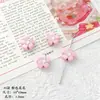 Macaron Série Rosa Sakura Coleção de Miçangas DIY Acrílico Cerâmica Etc. Acessórios de Joias para Pulseira e Colar