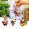 Nuevo colgante navideño de Papá Noel con dibujos animados transfronterizos, decoración colgante navideña para coche.