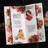 Dia Lindo Tamanho Grande Adesivos de Flor Dourada Série Momento de Florescer Material para Caderno de Bolso Colagem Decorativa DIY