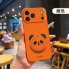 Adecuado para iPhone 18 Pro Max, Funda de Teléfono con Soporte de Panda Pequeño, Cubierta Protectora de Cuero Manzana 17 Dibujos Animados de Moda 16