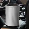Papelera para coche 5 L caja de almacenamiento colgante impermeable a prueba de fugas doble capa de cuero gran capacidad bolsa de almacenamiento para coche