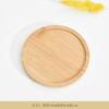 Vaso de Flor de Cerâmica Bandeja de Bambu Porta-Copos Redondo Jardinagem Transfronteiriça Micro-Paisagem DIY Bandeja de Produto de Bambu Bandeja de Jardinagem