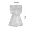Portavelas de Cristal Brillante Estilo Europeo Portavelas de Vidrio de Doble Propósito Decoración Decorativa de Escritorio para Restaurante Portavelas Loto