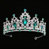 Tocado de Corona de Princesa de Cristal para Mujer, Estilo de Alta Gama, Diadema de Corona Nupcial para 18 Cumpleaños