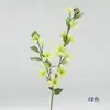 Flor de jazmín artificial de 2 ramas, flor falsa de un solo tallo para decoración de ventanas, flor de seda para arreglos de pasillo de bodas, flor decorativa para el hogar en la sala de estar