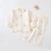 Roupa de Bebê, Categoria a Vestuário, Conjunto Dividido de Roupa e Calça de Outono para Bebê, Pijama Infantil de Algodão Puro, Roupa para Bebês e Crianças Pequenas de Anyang