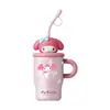 Taza Térmica Mini de Little Pudding de Sanrio para Niñas, Taza Portátil Linda para Té con Leche, Regalo para Pareja, Taza Pequeña para Beber Directamente