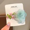 Grampo de Cabelo Flor de Renda Rosa de Primavera Franja Acessório de Cabelo BB Clip 5 Novos Grampos Laterais para Cabelo de Meninas Acessórios de Cabelo