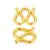 Original Comercio Exterior Chapado en Cobre Oro de 24 Quilates Pulsera DIY Joyería Accesorios de Cierre en S Collar de Cuentas Hecho a Mano Accesorios de Cierre en W