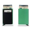 Portatarjetas RFID para Comercio Exterior Metal Aleación de Aluminio Tarjeta de Crédito Pop-Up Automático Caja de Aluminio Estuche para Tarjetas Monedero Almacenamiento Minimalista