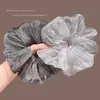 Nuevo scrunchie de gasa de burbujas estrellada de alta gama, accesorio para el cabello versátil y elegante para coletas y chongos