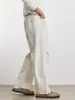 Pantalones Casuales de Lyocell de 220 g para Hombre, Temporada de Primavera, Color Sólido, Corte Holgado, Sencillos, Versátiles, Pantalones Rectos para el Trabajo