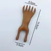 Peine Masajeador de Astas de Cinco Garras para Terapia de Meridianos de Cabeza y Cuero Cabelludo, Herramienta Raspadora Pequeña de Rana de Sándalo para Puente Nasal para Conservar la Salud