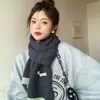 Bufanda Pequeña Fresca Japonesa y Coreana para Mujer Invierno Nueva Bufanda de Lana Tejida Cálida Estudiante Año Nuevo Rojo Regalo de Navidad