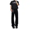 Pantalones Casuales de Caída Otoñales para Hombre Moda Retro Japonesa Color Sólido Adelgazantes Alargadores de Piernas Micro Flare Trendy