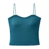 Nuevo Top de Tirante Único de Otoño Temprano Dopamina Espalda Hermosa Camisola Lencería para Mujer con Copas Integradas para Usar por Dentro por Fuera Capa Base Top sin Tirantes