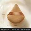 Esponja triangular de terciopelo suelta, caja de regalo de esponja triangular de terciopelo de doble cara para polvo seco, esponja triangular de terciopelo para polvo seco apta para la piel con caja de regalo de lazo