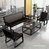 Sofá para Oficina de Negocios, Sofá Simple Moderno de Hierro, Sofá para Recepción y Negociación, Juego de Sofá y Mesa de Café para Oficina