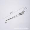Cuchillo, tenedor y cuchara de acero inoxidable personalizados procesados en fábrica Escandinavo Portugués Occidental Cuchillo y tenedor para bistec Juego de caja de regalo de cuatro piezas