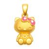 Yihua vacío oro lindo pegamento caricatura colgante gato KT gatito colgante tienda de oro oro duro 3d colgante gato k