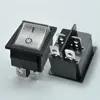 Interruptor em Forma de Navio Kcd4 com Luz de 4 Pinos Certificado ETL/UL Interruptor Quadrado Vermelho Americano Kcd4