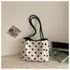 Bolso Tote de Lunares de Nuevo Estilo Transfronterizo para Mujer, de Aspecto Elegante, Bolso de Mano Elegante y Único, Bolso de Hombro, Bolso para el Trabajo y el Ocio