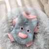 Roupas de Tração de Veludo de Duas Pernas para Cães Outono e Inverno Roupas Quentes Roupas para Teddy Urso Amargo Gatinho Filhote Roupas para Gato Animal de Estimação