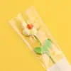 Ramo de Flores Tejido a Mano para el Día de la Madre, Flor de Pompon Individual Hecha de Hilo, Temporada de Graduación, Regalo para el Día del Maestro