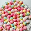 Estrela pentagrama colorida em degradê macaron brilhante diy feito à mão acessórios de grampo de cabelo de cola de creme resina patch para capa de celular