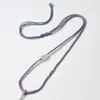 Corda de Corda de Juta Tecida à Mão Pura para Pingente de Jade, Colar com Corda para Pingente de Jade, Corrente para Clavícula com Fivela da Paz de Jade Hetian