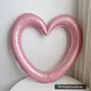 Moldura Oca Grande em Formato de Coração Laço Balão Folha de Alumínio Balão de Aniversário Decoração de Festa Infantil Adereços para Fotos Decoração