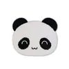 Panda de Dibujos Animados Creativo Tela de Fieltro Bordado Distintivo Posavasos Lindo Absorbente Aislamiento Térmico Mantel Individual Ratón de Felpa Personalizado