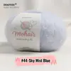 Comercio exterior hilo de mohair de bebé sudafricano para tejer a mano ganchillo DIY hilo fino hilo de mohair de seda ovillo de caballito de mar venta al por mayor
