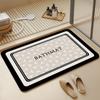 Alfombra de Piso para Inodoro de Baño Alfombra Suave Absorbente de Barro de Diatomeas Alfombra para Puerta de Baño Alfombra para Pies Antideslizante Alfombra para Inodoro