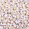 Cuentas del Alfabeto Inglés Hechas a Mano Sueltas Pulsera Collar Cadena de Teléfono Móvil Colgante Pulsera Accesorios de Joyería DIY