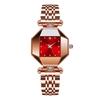 Reloj Inra Moda Tendencia Elegante Retro Esfera de Nácar Reloj Cuadrado Correa de Acero Cuarzo Reloj para Mujer 58665