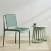 Silla Todo en Uno Nórdica para Adultos, Silla de Plástico con Respaldo Moderna y Sencilla, Silla de Comedor Hueca Engrosada para Exteriores sin Reposabrazos