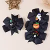 Nuevo Hexagonal de Halloween Transfronterizo de Amazon, Lazo Simple y Lindo, Accesorios de Silicona, Pasador para el Cabello Infantil, Accesorios para la Cabeza