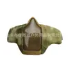Equipo táctico V10 suministros de autodefensa para exteriores equipo protector de alambre de acero de media cara máscara protectora de campo al aire libre