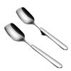 Cuchara de acero inoxidable 316 grado doméstico cuchara sopera 18/10 cuchara de arroz para niños cuchara de cabeza cuadrada cuchara para avena cuchara para sandía