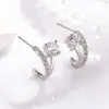 Libro Rojo Nueva Llegada Exquisitos Pendientes de Diamante de Moda Diaria para Viajes al Trabajo para Mujer Estilo Ins Diseño de Nicho Pendientes de Alta Calidad