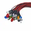 Diodo Emisor de Luz Ultra Brillante F3Mm con Cable de 20cm Perla de Lámpara LED Modelo Decorativo Modificado Luz Indicadora 3V-24V