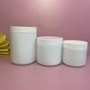 250ml300ml500ml tanque de plástico blanco botella de plástico PE sal explosiva cubo pequeño de plástico tanque de polvo cubo para pasta