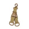 Hebilla Colgante Táctica Multifuncional Giratoria 360 grados Hebilla de Mochila Exterior de Montañismo Anillo Colgante para Riñonera en Forma de D