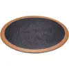 Prato de melamina a5 preto prato ocidental criativo prato plano retangular de plástico prato basculante louça imitação de porcelana prato para sushi churrasco