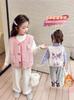 Colete de Lã para Meninas Outono e Inverno 2025 Nova Moda Infantil Jaqueta de Inverno Infantil Top de Lã de Cordeiro para Bebê