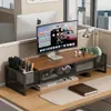 Suporte Elevador para Monitor de Computador de Mesa Suporte de Mesa Suporte de Resfriamento de Tela Base de Prateleira de Armazenamento para Escritório
